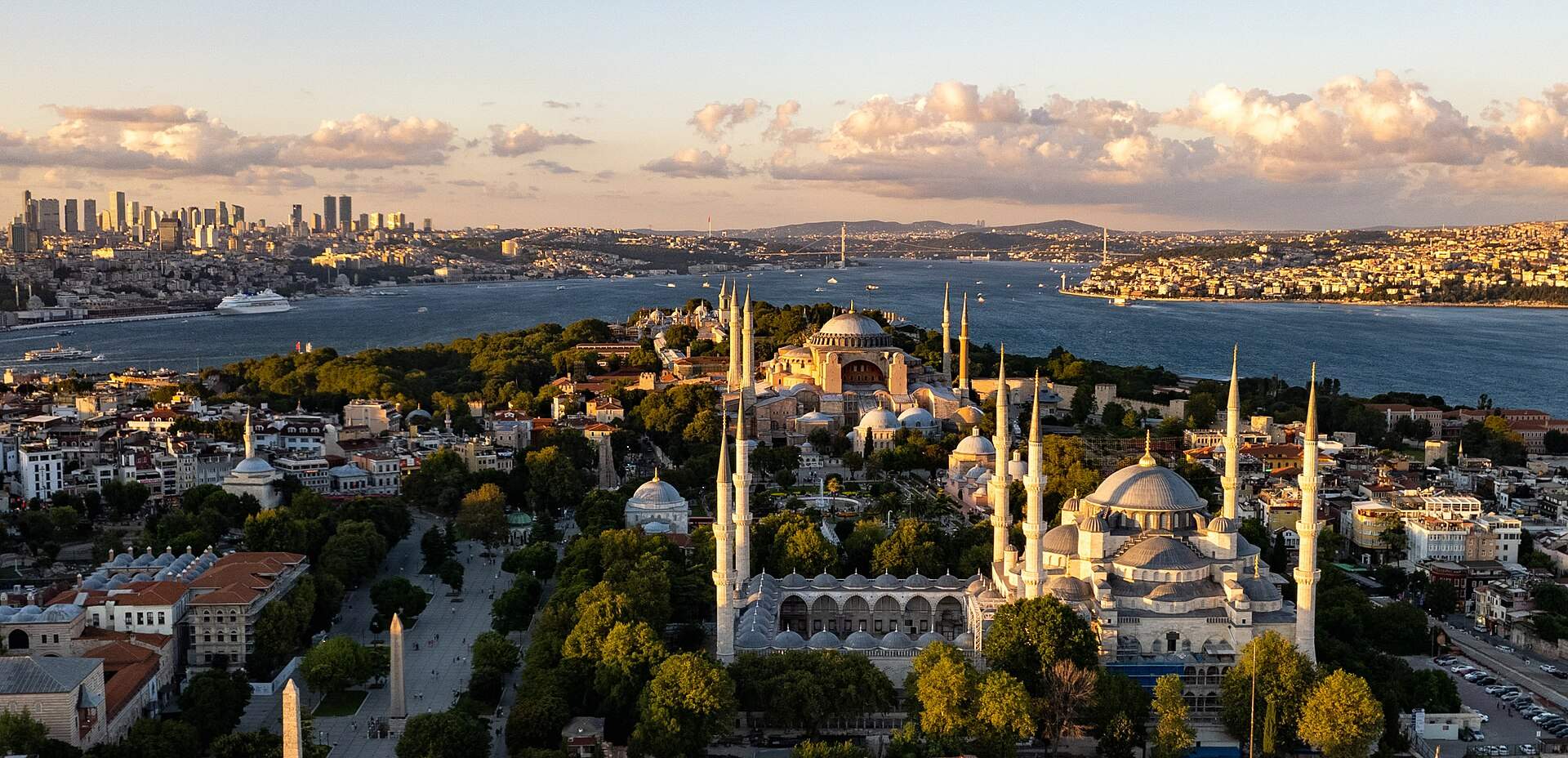 Istanbul's historic peninsula and modern skyline